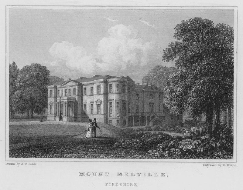 Mount Melville, Fifeshire by Thomas Hosmer Shepherd