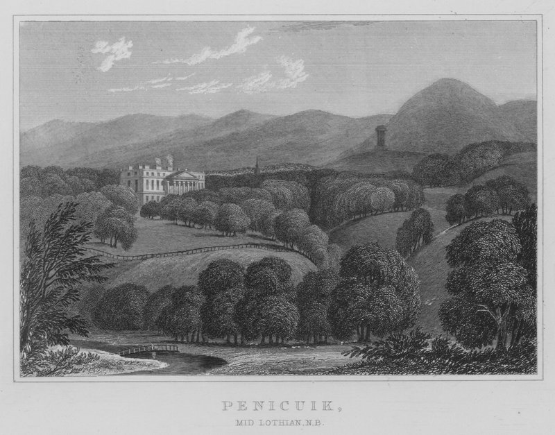 Penicuik, Mid Lothian, NB by Thomas Hosmer Shepherd