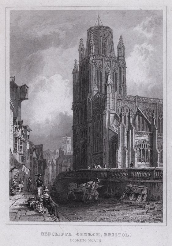 Redcliffe Church, Bristol, looking North by Thomas Hosmer Shepherd