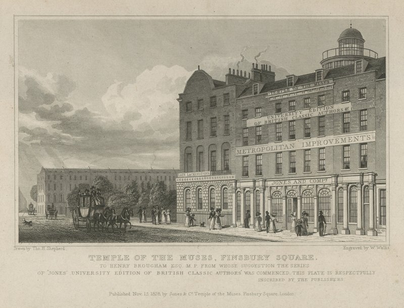 Temple of the Muses by Thomas Hosmer Shepherd
