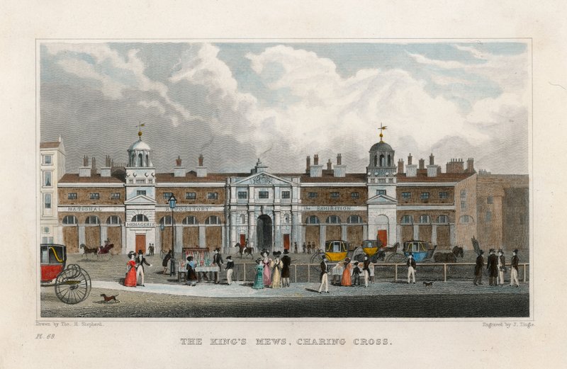 The Kings Mews, Charing Cross. Temporary Home of Edward Cross