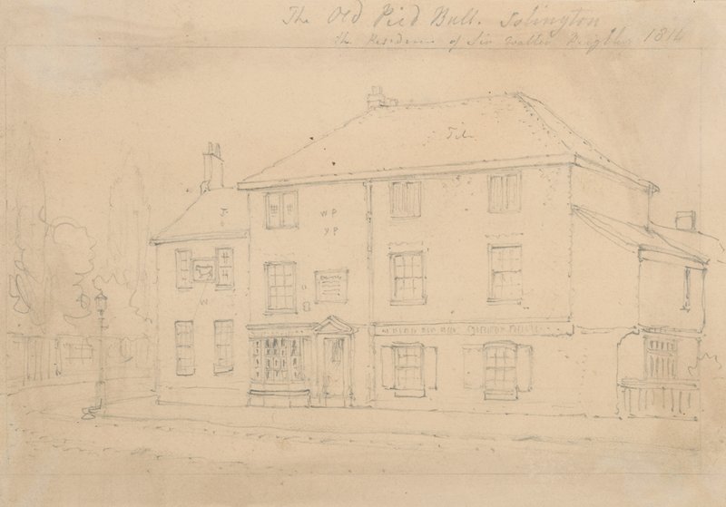 The Old Pied Bull Inn, Islington by Thomas Hosmer Shepherd