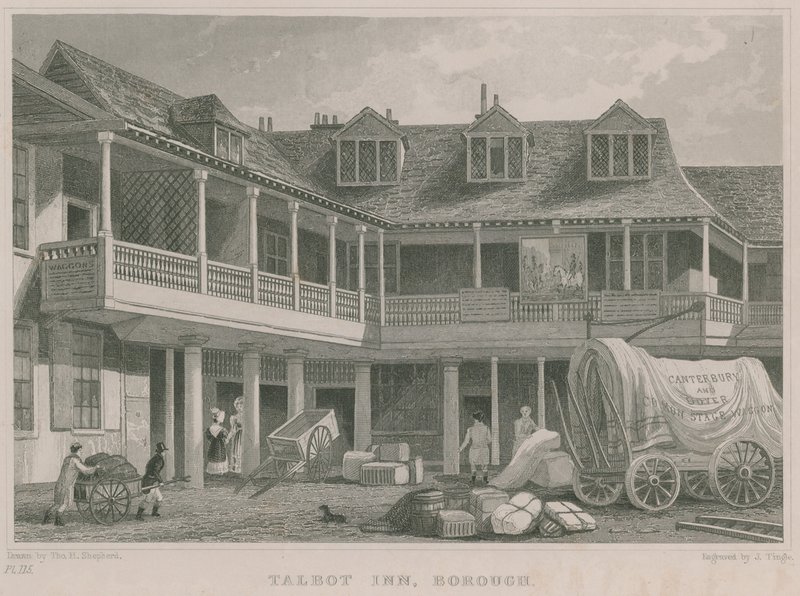 The Tabard Inn, Southwark by Thomas Hosmer Shepherd