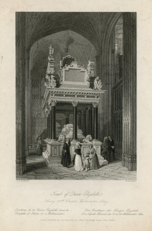 Tomb of Queen Elizabeth I by Thomas Hosmer Shepherd