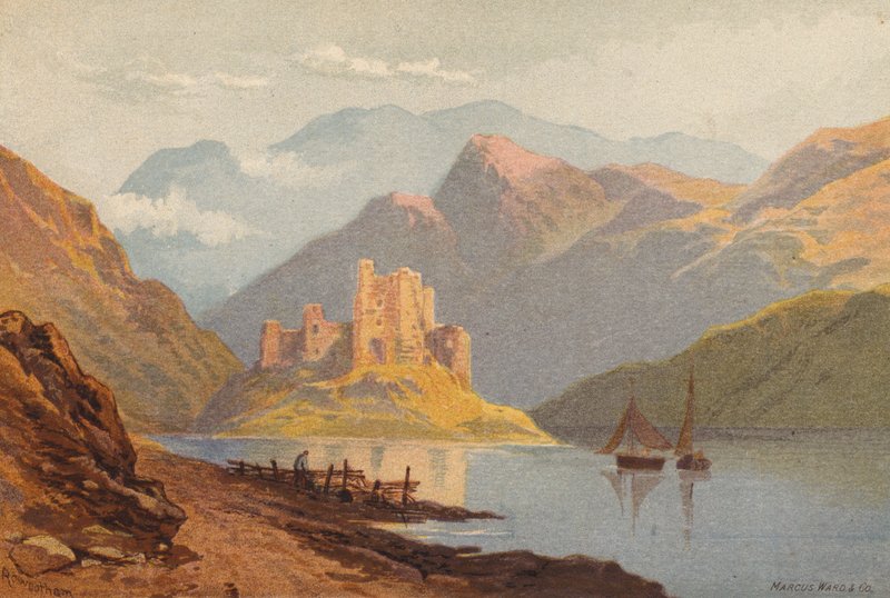 Scotland, Eilan-Donan Castle by Thomas Leeson the Elder Rowbotham