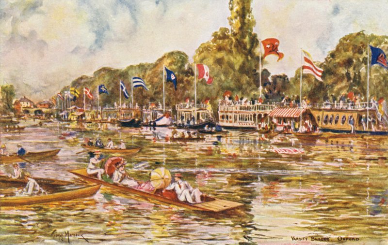 River Thames: Varsity Barges, Oxford by Thomas Maybank