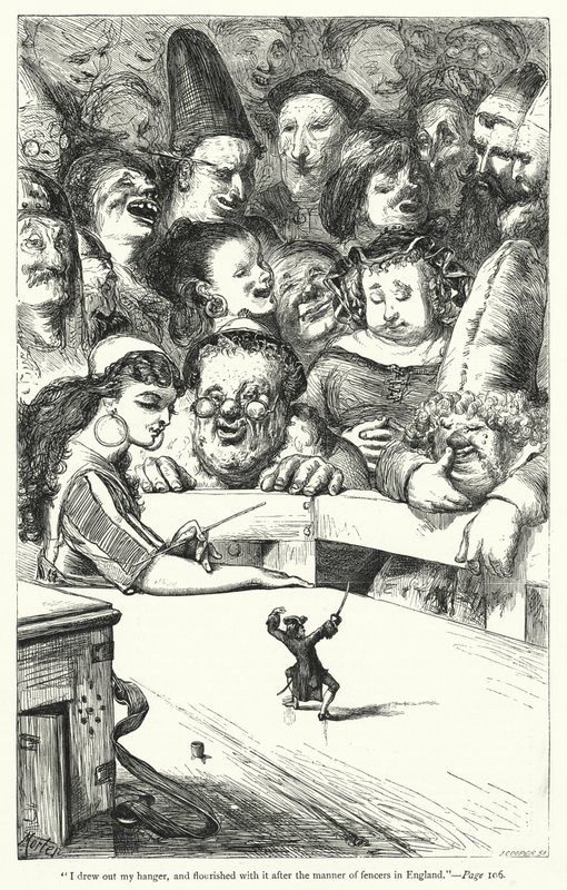 Illustration for Gulliver’s Travels by Jonathan Swift by Thomas Morten