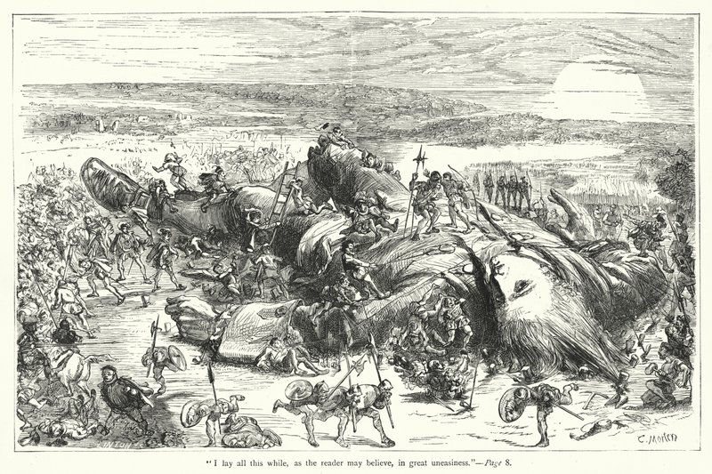 Illustration for Gulliver’s Travels by Jonathan Swift by Thomas Morten
