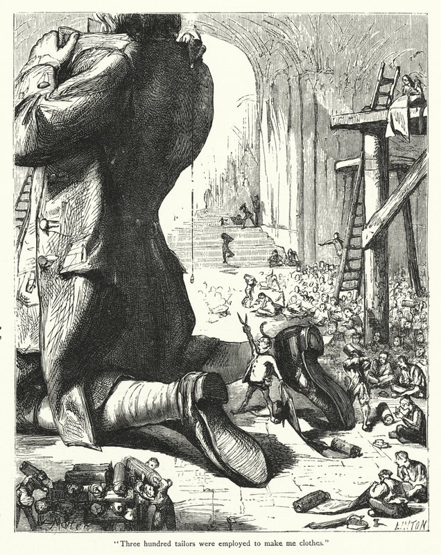 Illustration for Gulliver’s Travels by Jonathan Swift by Thomas Morten