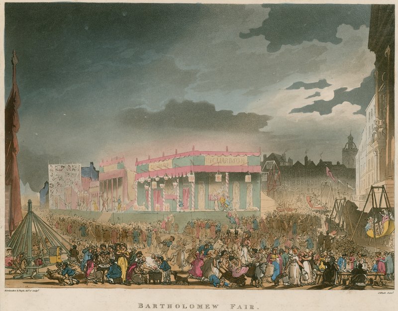 Bartholomew Fair by Thomas Rowlandson