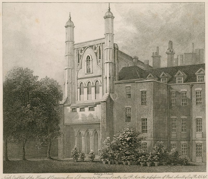 North East View of the House of Commons from a Drawing by Thomas Sandby RA by Thomas Sandby