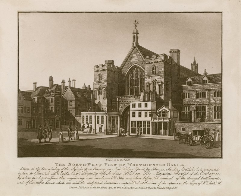 The Northwest View of Westminster Hall by Thomas Sandby