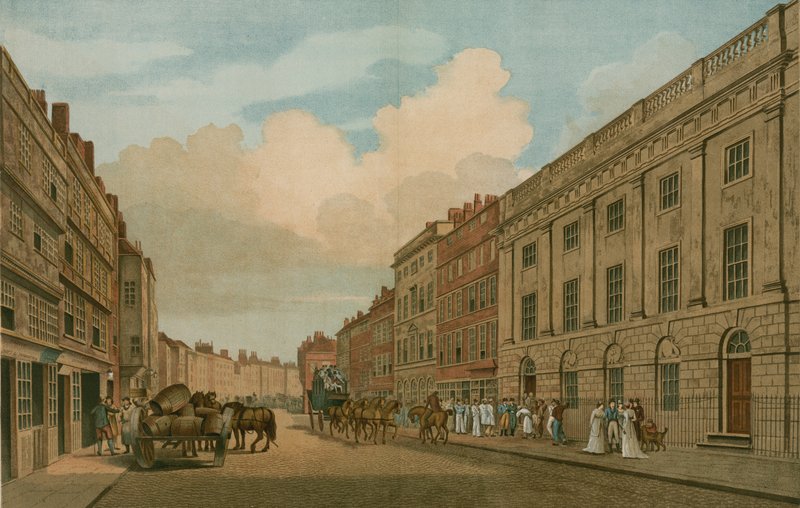 House occupied by the East India Company, Leadenhall Street, London, as refaced in 1726 by Thomas Snr. Malton