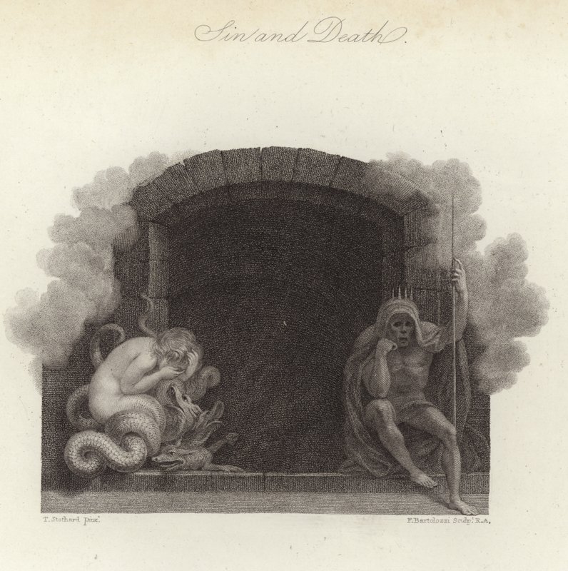 Sin and Death by Thomas Stothard