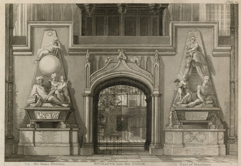 Entrance into the Choir, Westminster Abbey, London by Thomas Uwins