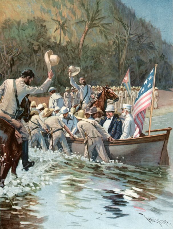 General Shafter and Admiral Sampson Landing on the Beach at Aserradero by Thure de Thulstrup