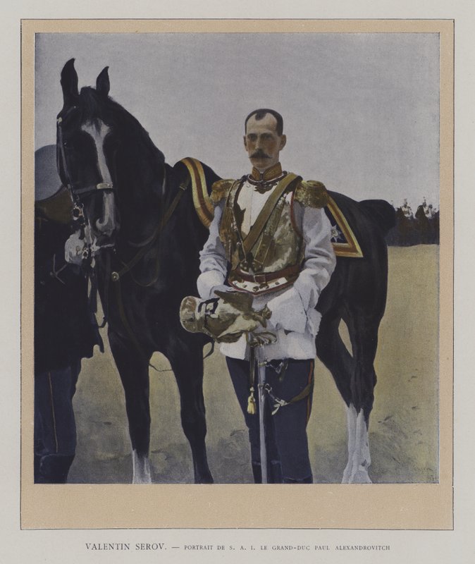 Portrait of Grand Duke Paul Alexandrovich of Russia by Valentin Aleksandrovich (after) Serov