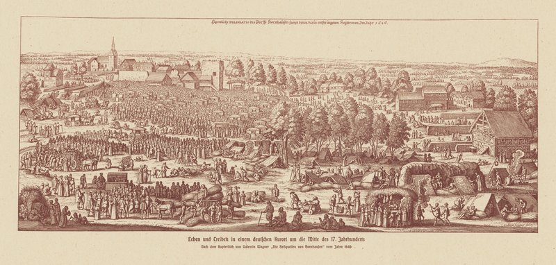 Life in a German Spa Town Around the Middle of the 17th Century by Valentin Wagner