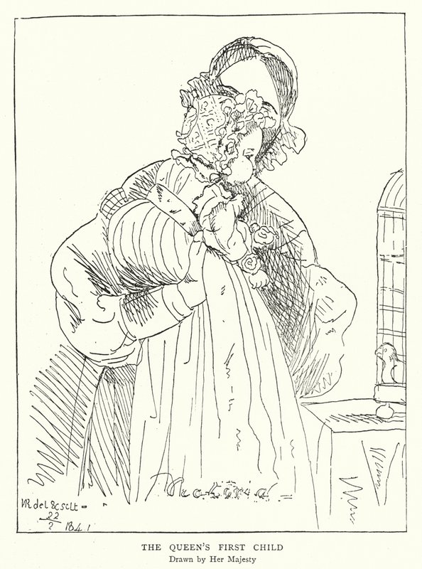 Queen Victoria’s first child, drawn by Her Majesty by Victoria Queen