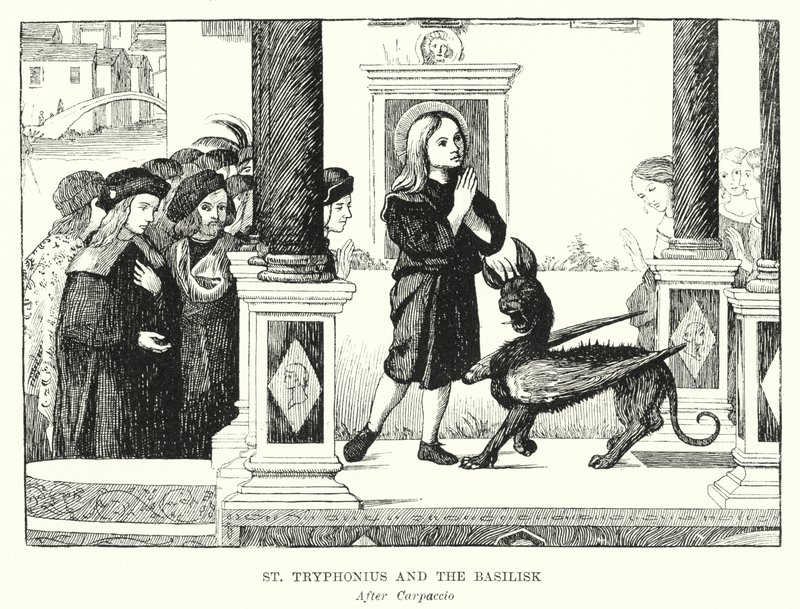 St Tryphonius and the Basilisk by Vittore (after) Carpaccio