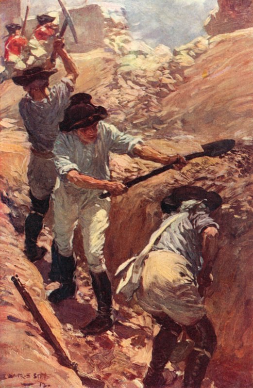 Clive in the Trenches at Arcot by W.R.S. (after) Stott