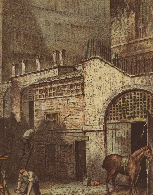 Buildings and Stairs, Bottom of Salisbury Street, Adelphi, Strand by Waldo Sargeant