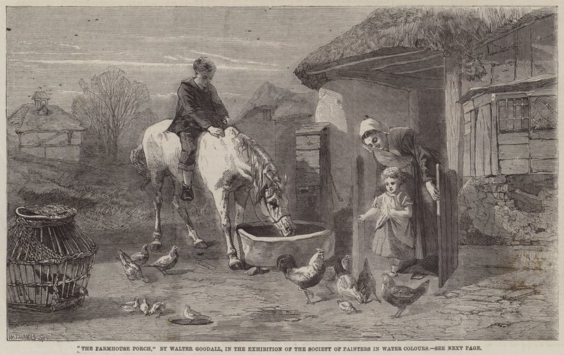 The Farmhouse Porch by Walter Goodall