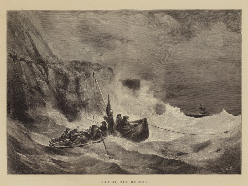 Off to the Rescue by Walter William May
