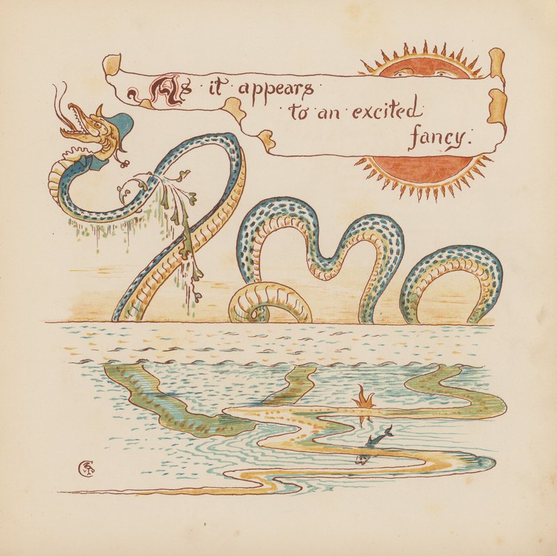 Illustration for Pothooks and Perseverance by Walter Crane by Walter (after) Crane