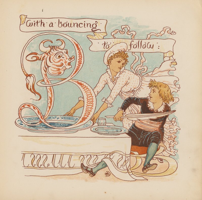 Illustration for Pothooks and Perseverance by Walter Crane by Walter (after) Crane