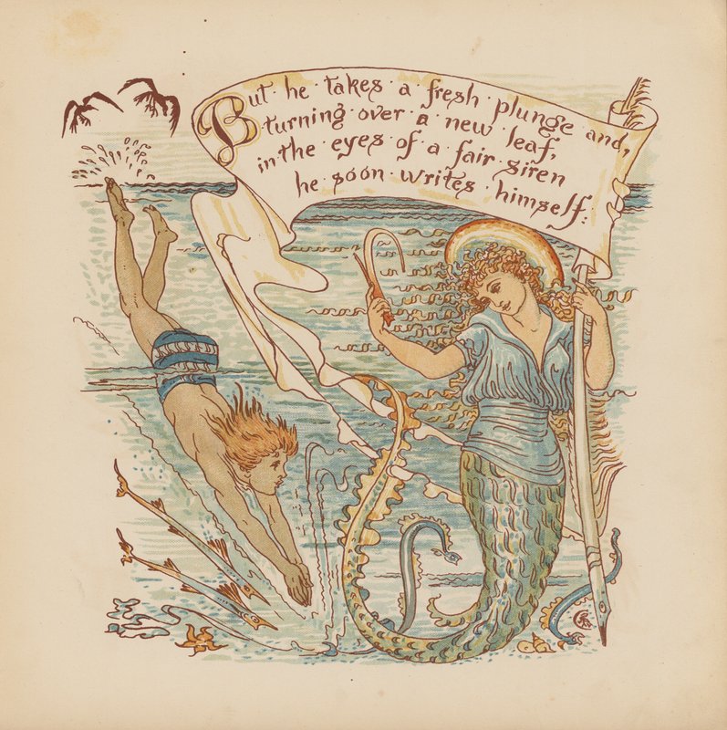 Illustration for Pothooks and Perseverance by Walter Crane by Walter (after) Crane