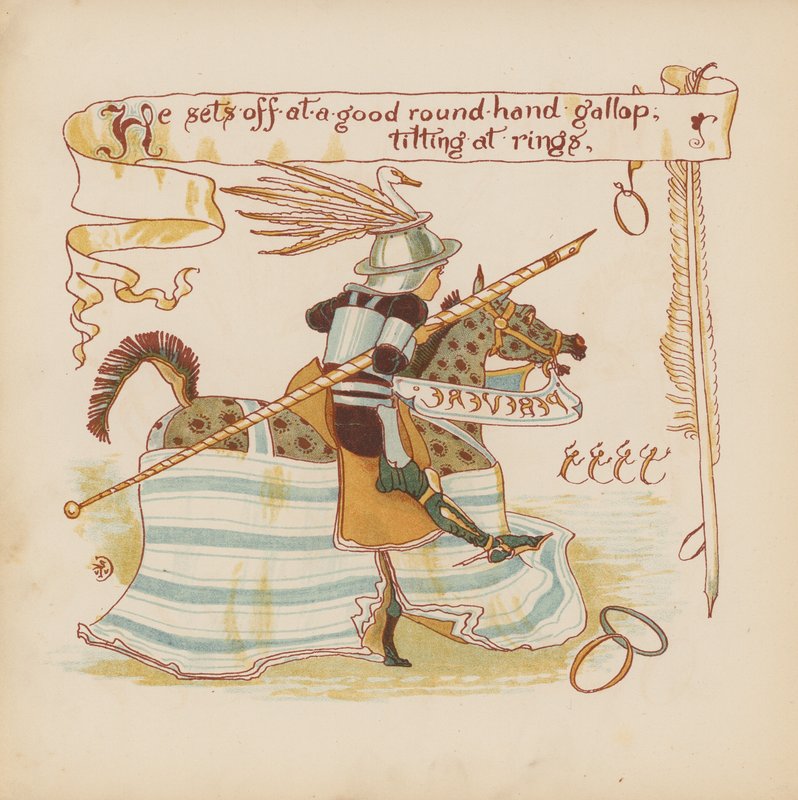 Illustration for Pothooks and Perseverance by Walter Crane by Walter (after) Crane