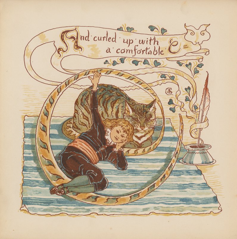 Illustration for Pothooks and Perseverance by Walter Crane by Walter (after) Crane