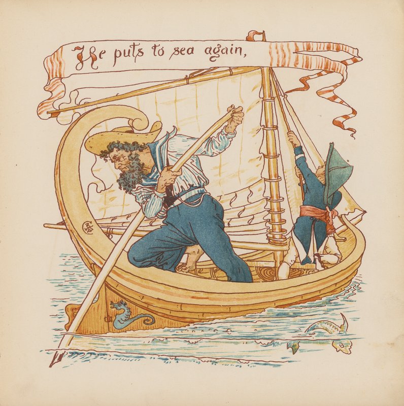 Illustration for Pothooks and Perseverance by Walter Crane by Walter (after) Crane