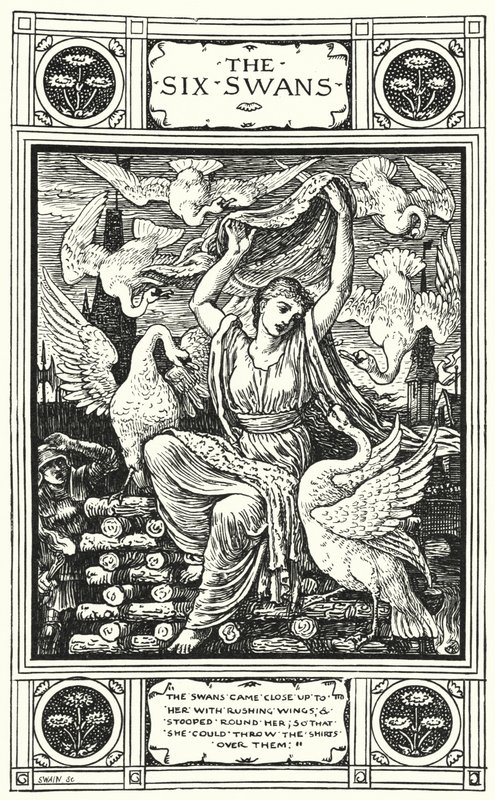 The Six Swans by Walter (after) Crane
