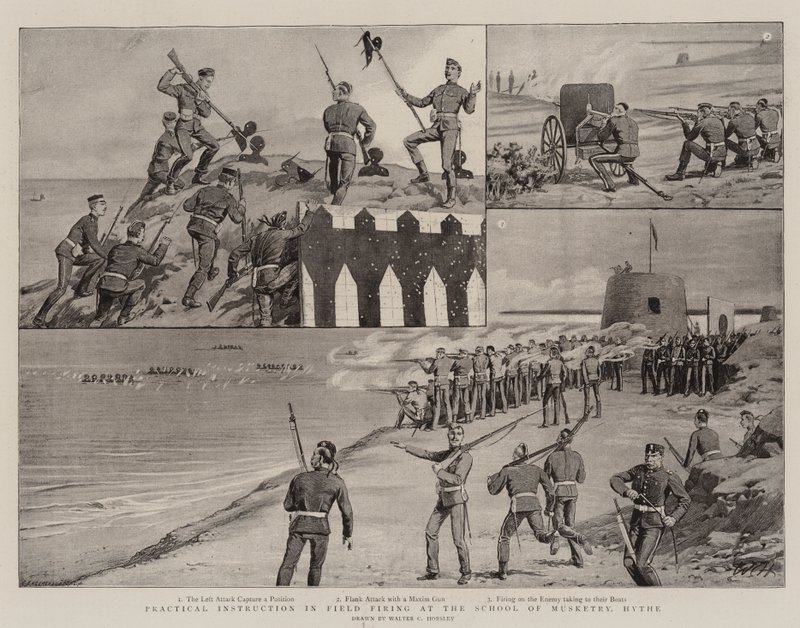 Practical Instruction in Field Firing at the School of Musketry, Hythe by Walter Charles Horsley