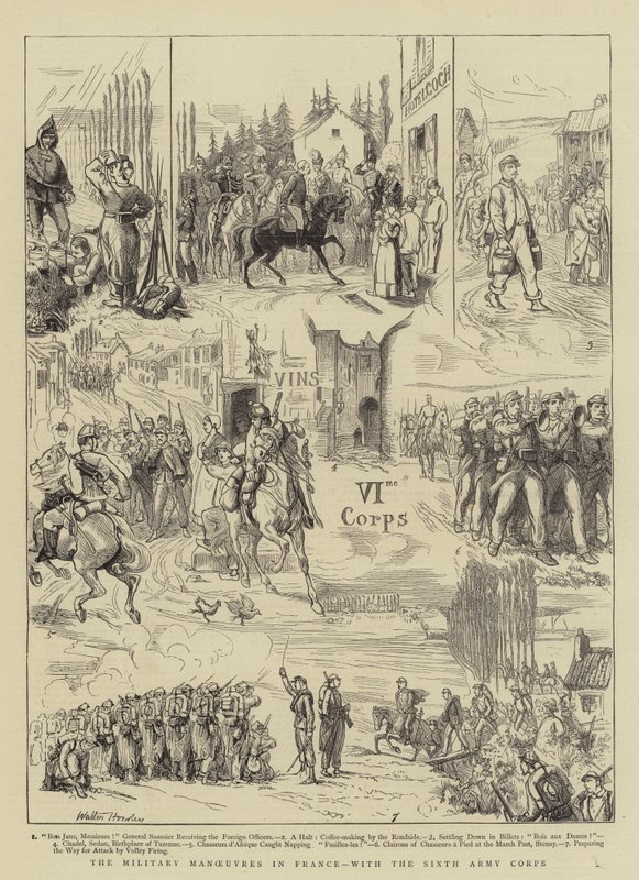 The Military Manoeuvres in France, with the Sixth Army Corps by Walter Charles Horsley