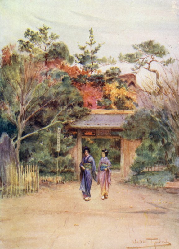 Gateway of Shakwe Gardens near Tokio by Walter Frederick Roofe Tyndale