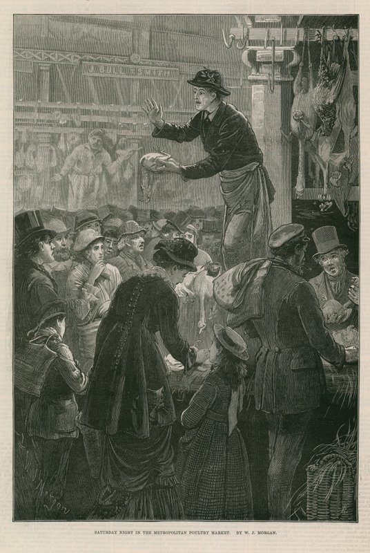 Saturday Night in the Metropolitan Poultry Market by Walter Jenks Morgan