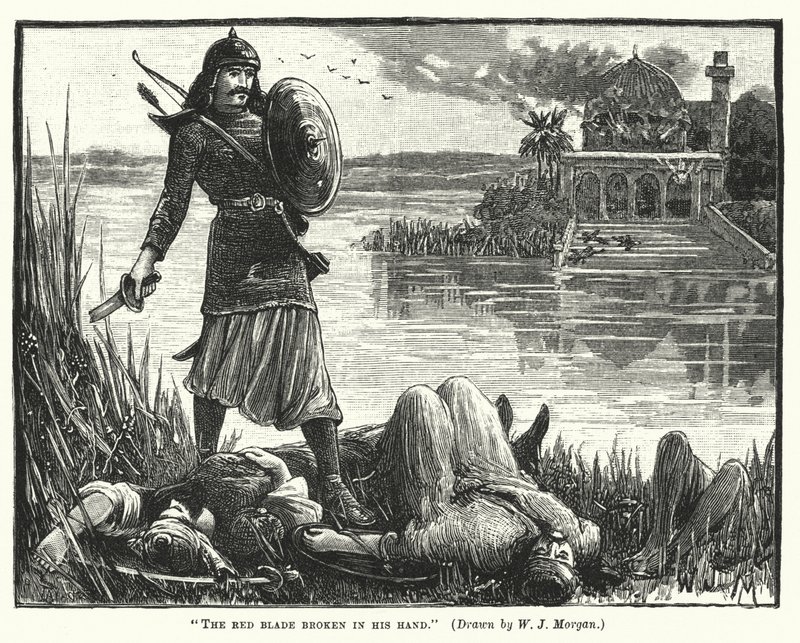The Red Blade Broken in His Hand by Walter Jenks Morgan