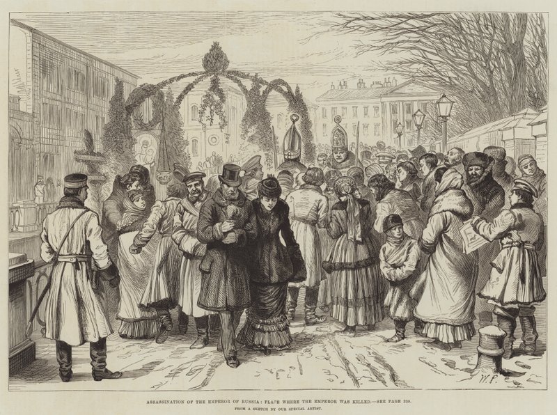 Assassination of the Emperor of Russia, Place where the Emperor was killed by Walter Paget