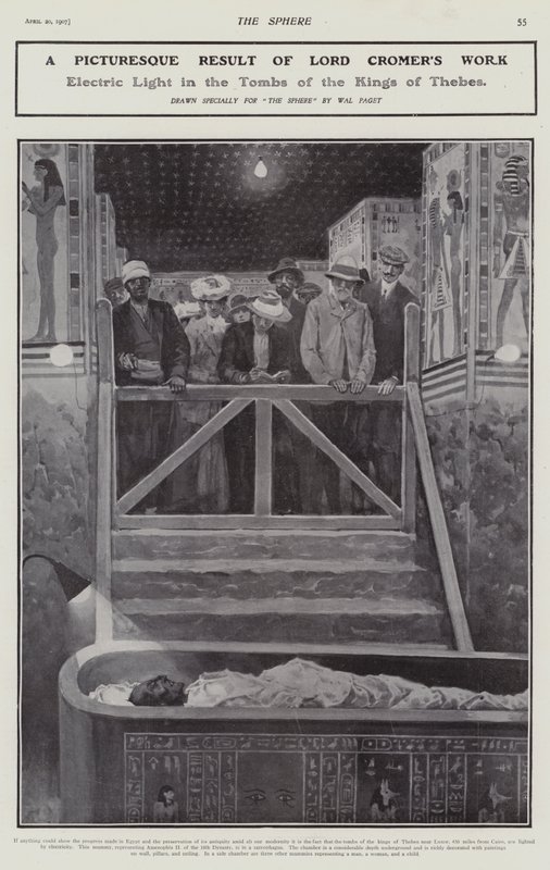 Electric Light in the Tombs of the Kings of Thebes by Walter Paget