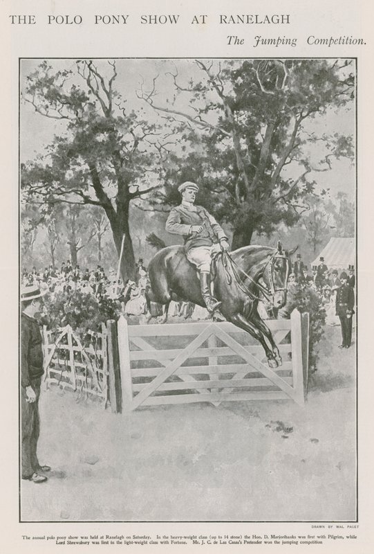 The polo pony show at Ranelagh, the jumping competition by Walter Stanley Paget