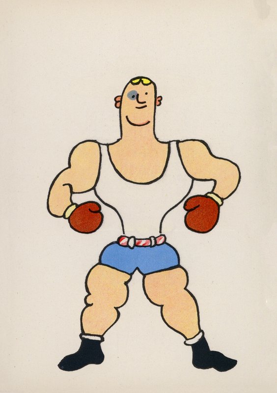 One of Walter Trier’s Crazy People by Walter Trier