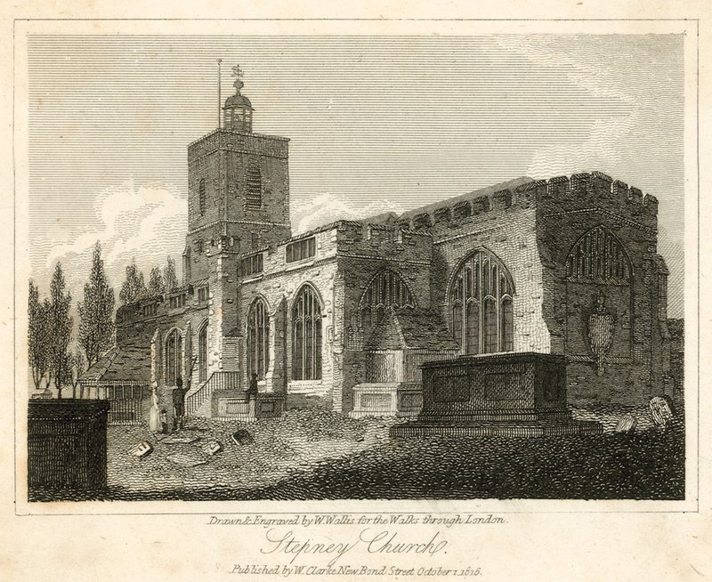 Stepney Church, London by Walter Wallis