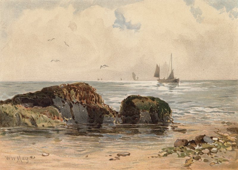 Rocks at Low Water by Walter William May