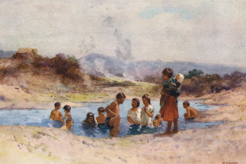New Zealand: In a Hot Pool by Walter Wright