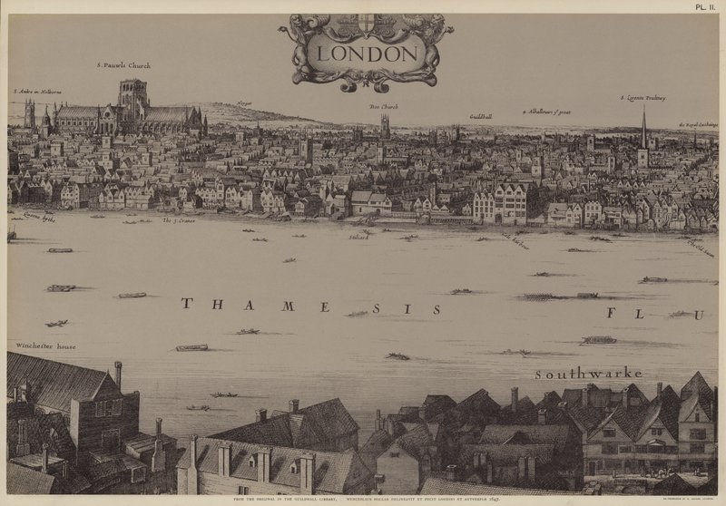Panorama of London by Wenceslaus (after) Hollar