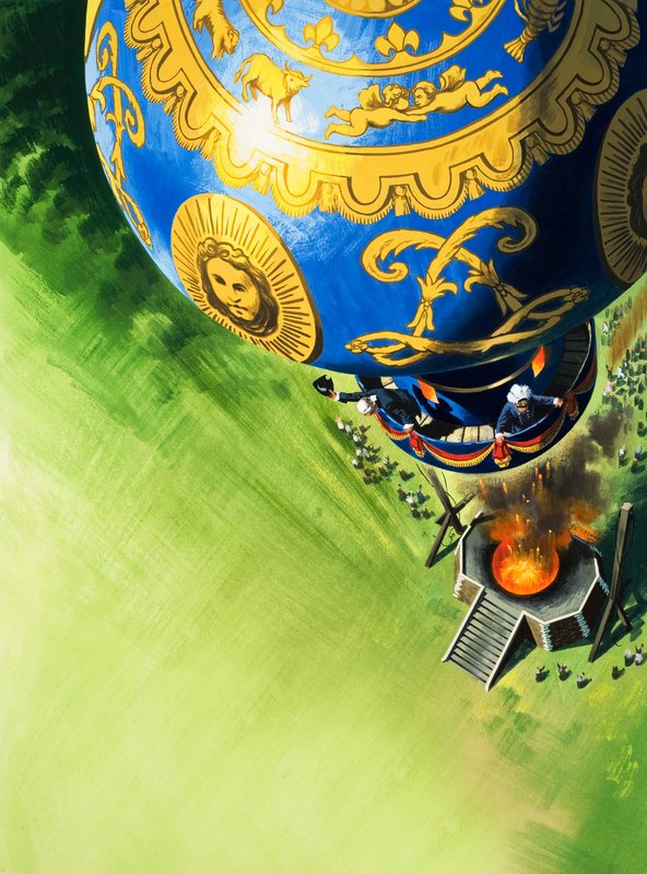 Balloon ascent by Wilf (20th century) Hardy