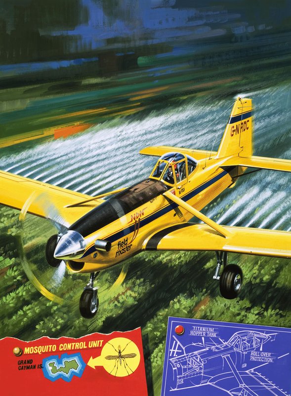 The HDN Fieldmaster, a Low-Wing Aircraft Designed for Crop Spraying by Wilf (20th century) Hardy